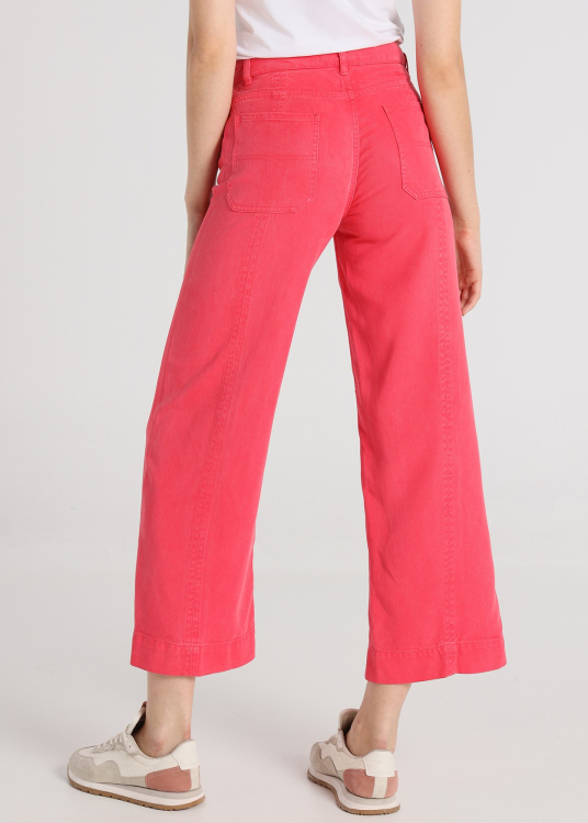 Pantalon - Poches avec bordures | Coupe droite - Taille longue | Taille en pouces | Violet
