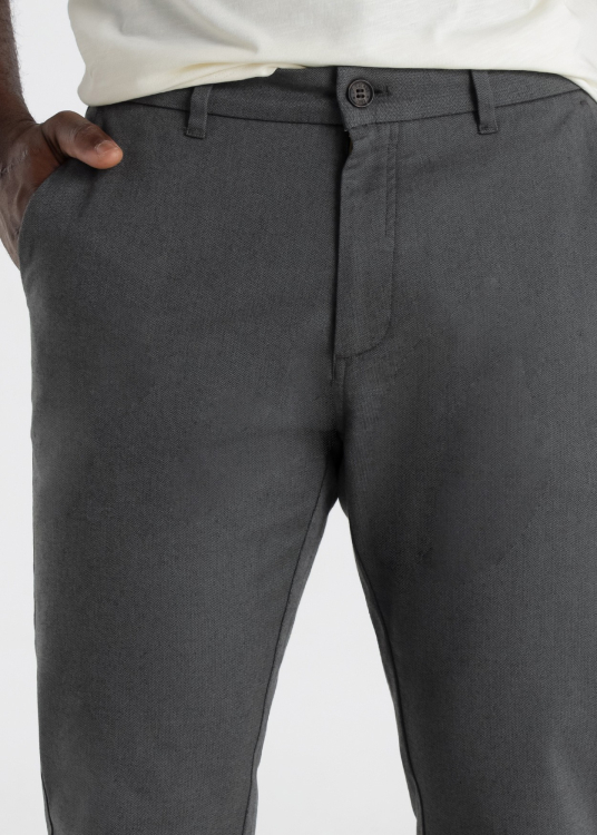 Chino tissé Coupe droite Taille Moyenne