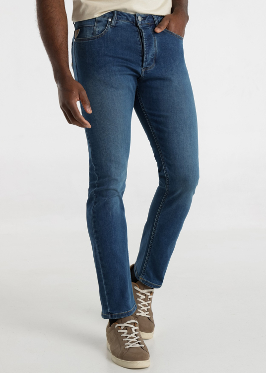 Jean bleu royal Coupe slim Taille Moyenne | Bleu