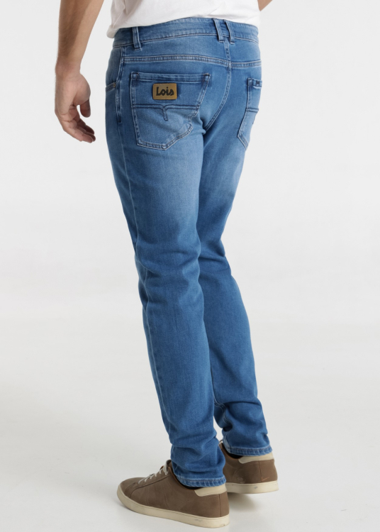 Jean bleu Coupe fuselée Taille Moyenne | Bleu