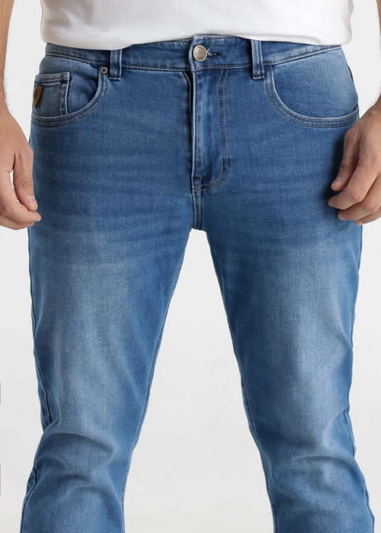 Jean bleu Coupe fuselée Taille Moyenne