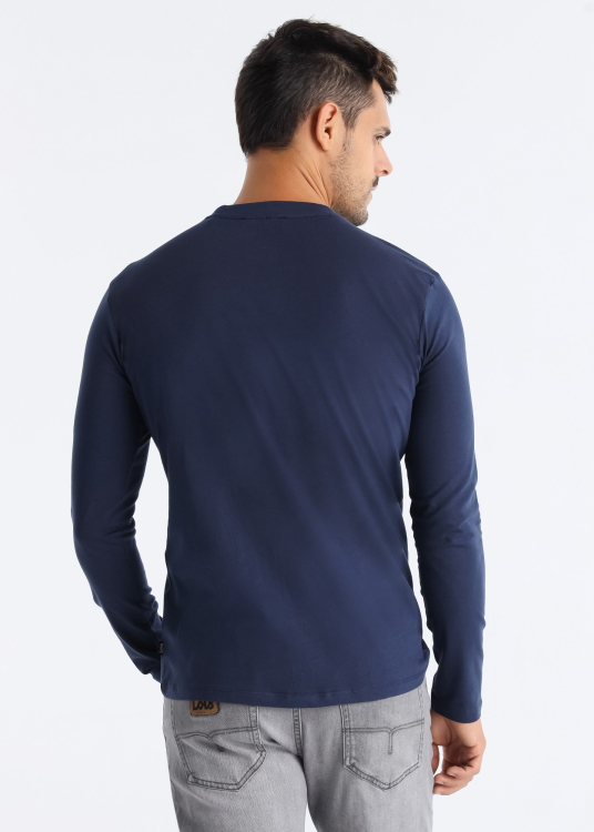 T-shirt manches longues avec graphique Lois | Bleu