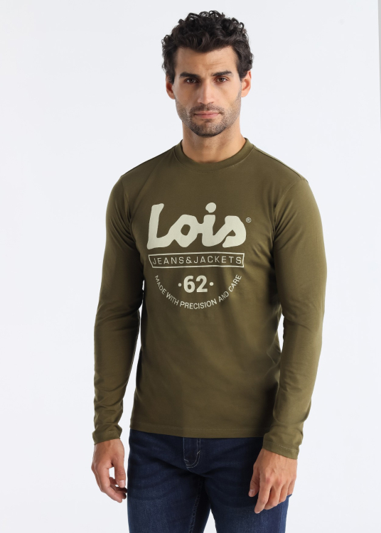 T-shirt manches longues avec graphique Lois | Vert