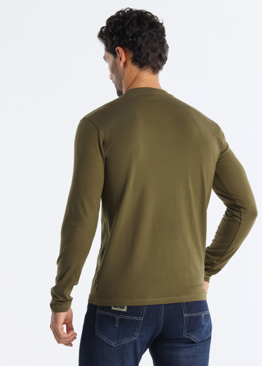 T-shirt manches longues avec graphique Lois | Vert