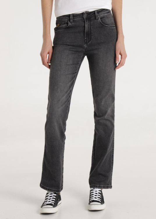 Jean TruTemp 365 délavé Gris Coupe droite Taille Basse | Gris