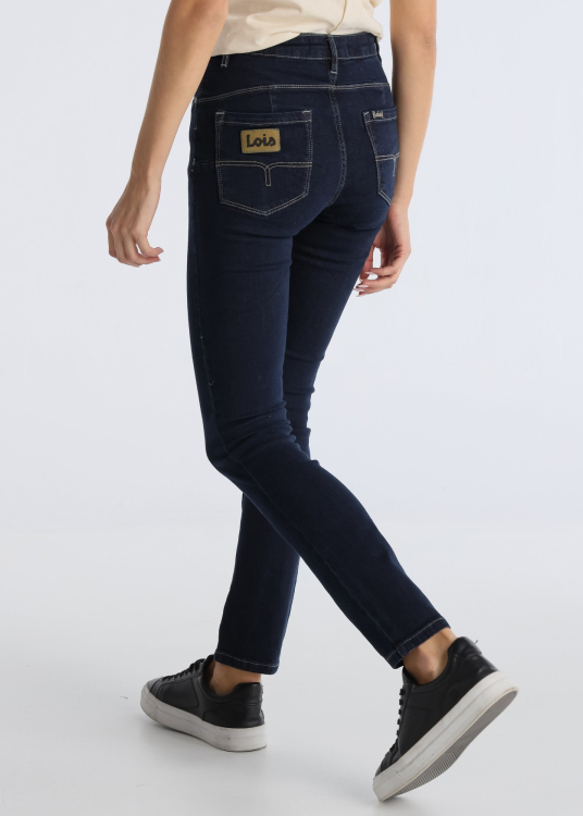 Jean bleu foncé Coupe Push-up skinny Taille Basse | Bleu
