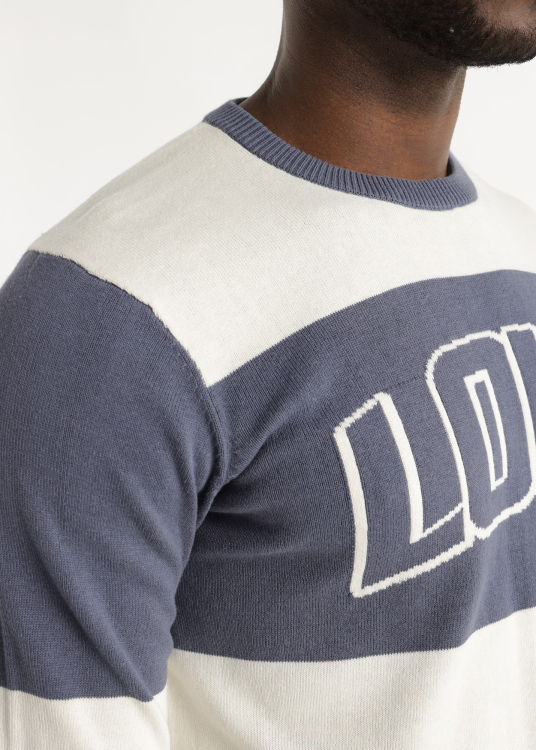 Pull ras du cou à rayures Lois intarsia