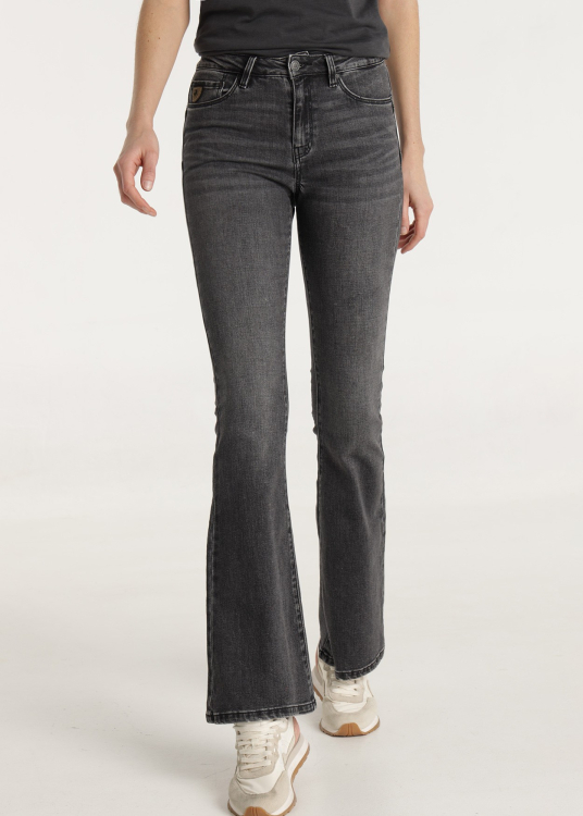 Jean TruTemp 365 délavé Gris Coupe push-up Taille extra basse | Gris