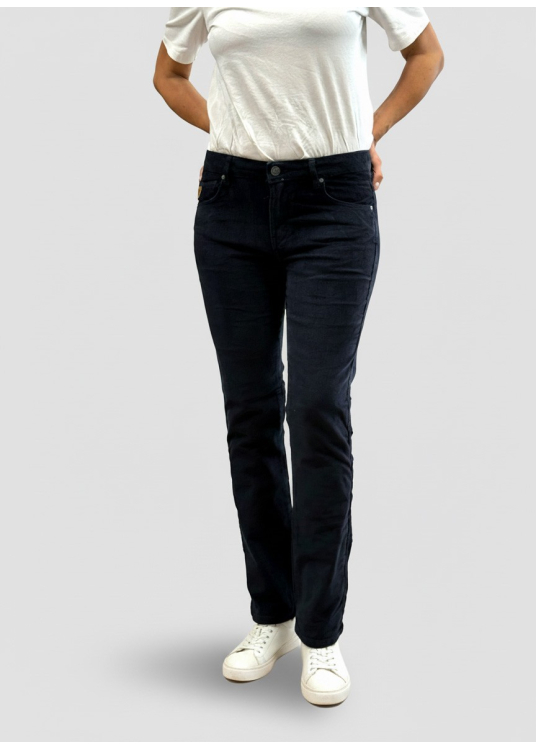 Pantalon droit pour femme - Confortable, polyvalent et flatteur | Bleu