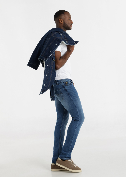 Jean Repreve bleu moyen délavé Coupe slim Taille Moyenne