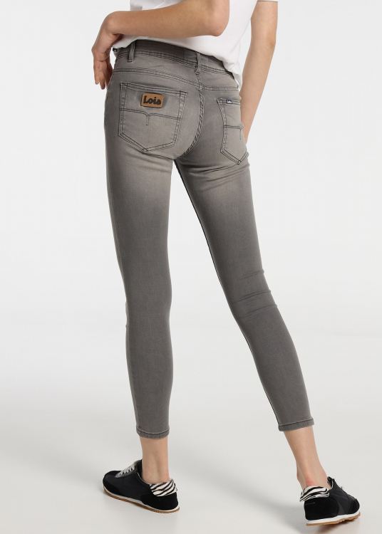 Jean Grey Skinny de Taille Moyenne Haute