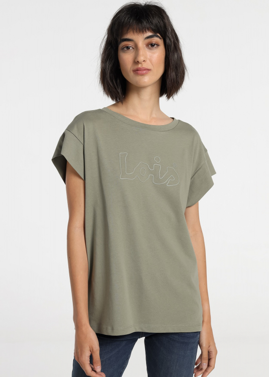 T-shirt Glossy Logo Confort | Vert