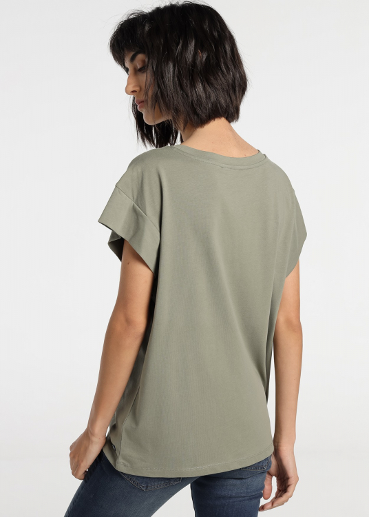 T-shirt Glossy Logo Confort | Vert