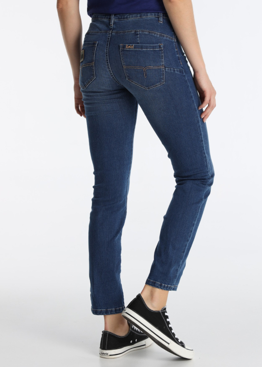 Jean skinny effet push-up bleu clair | Tailles en pouces | Bleu
