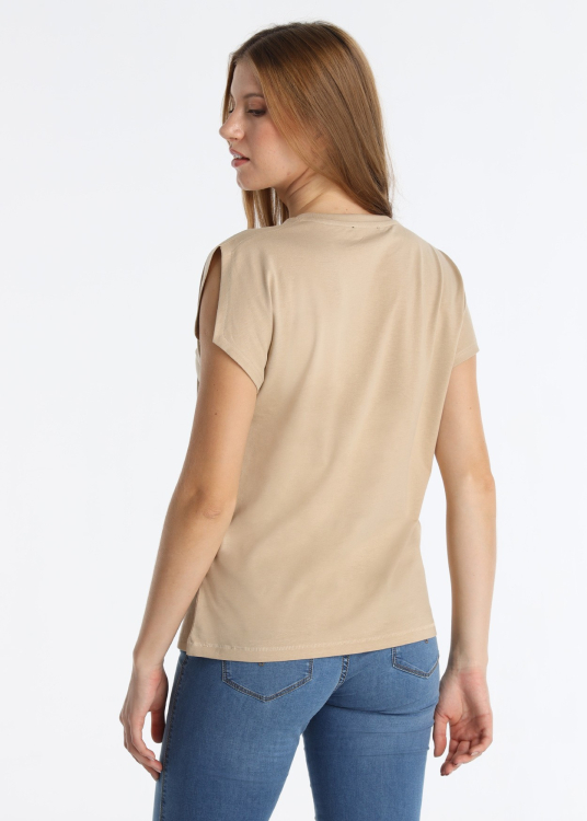 T-shirt à épaules dénudées et motif « RODEO »