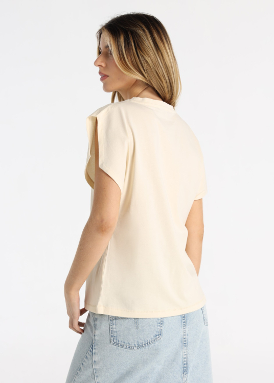 T-shirt à épaules dénudées et motif « RODEO »