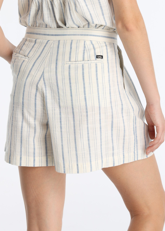 Short rayé à pinces | Tailles en pouces