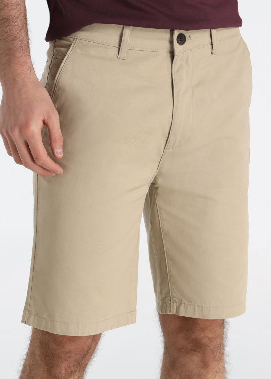 Bermuda chino classique en coton stretch bleu roi | Tailles en pouces