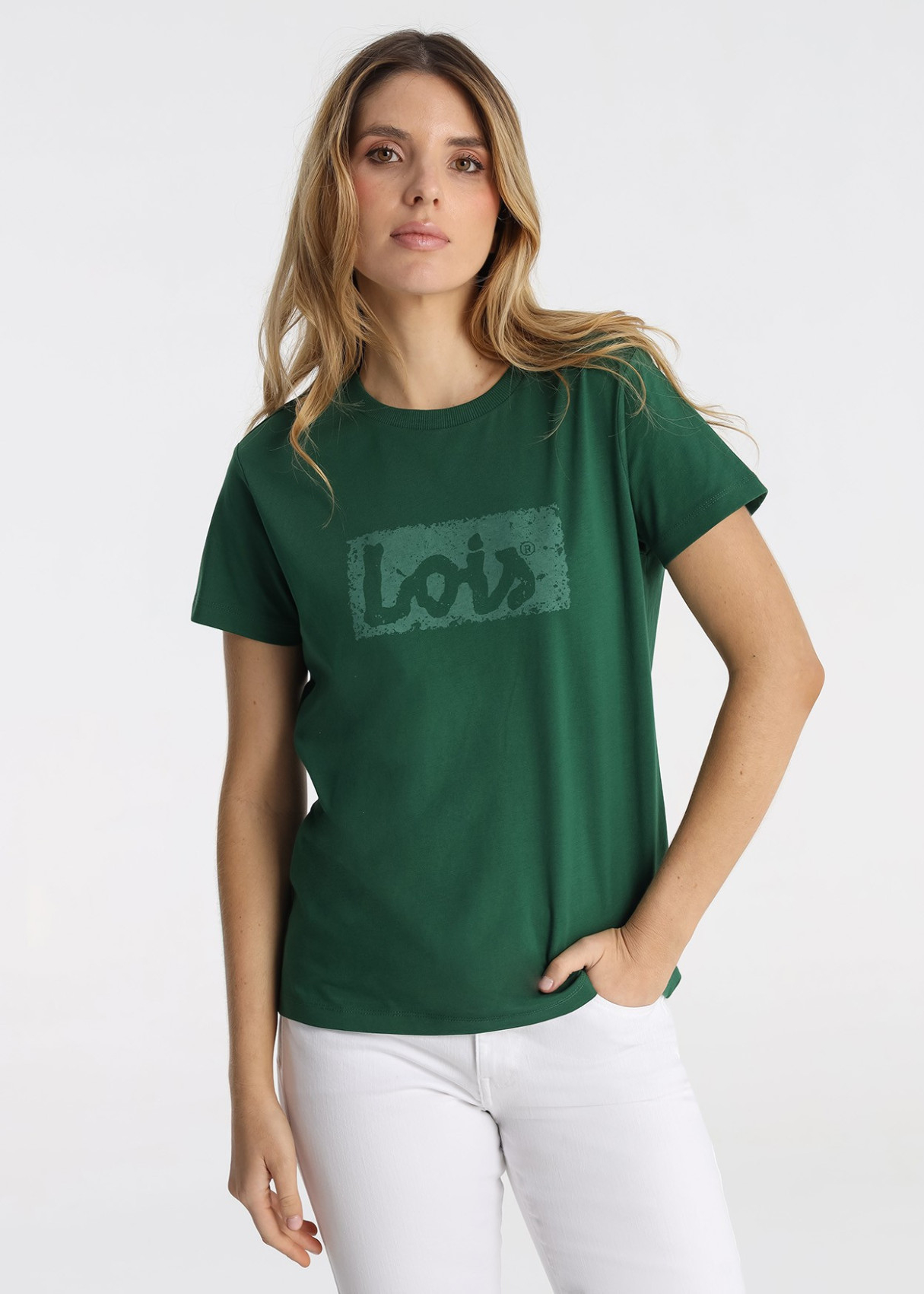 T-shirt basique à manches courtes et col rond