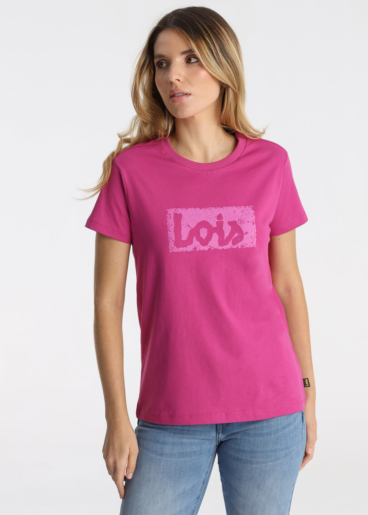 T-shirt basique à manches courtes et col rond