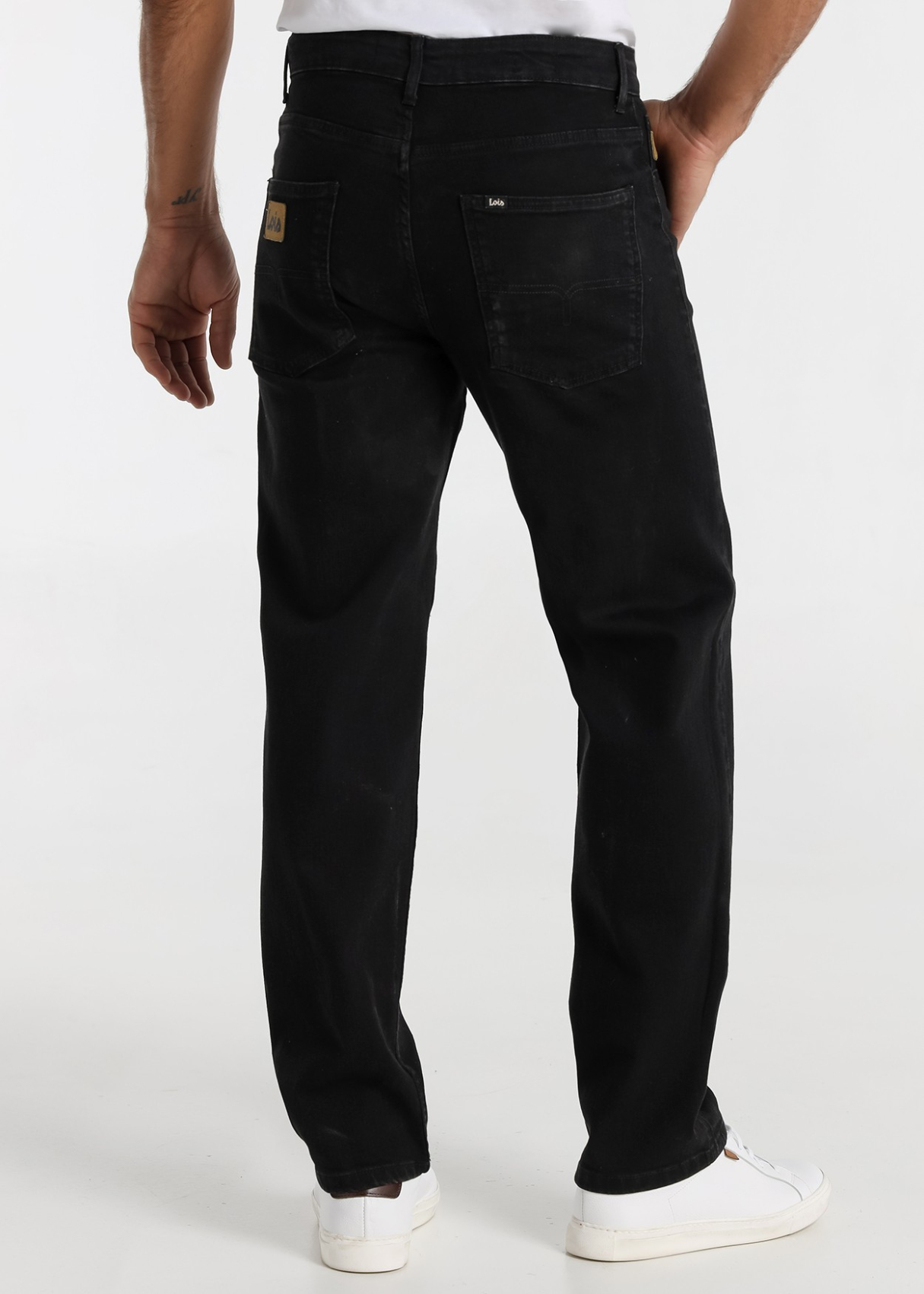 Jeans en denim noir pour homme Lois Jeans · à superposer | Tailles en pouces