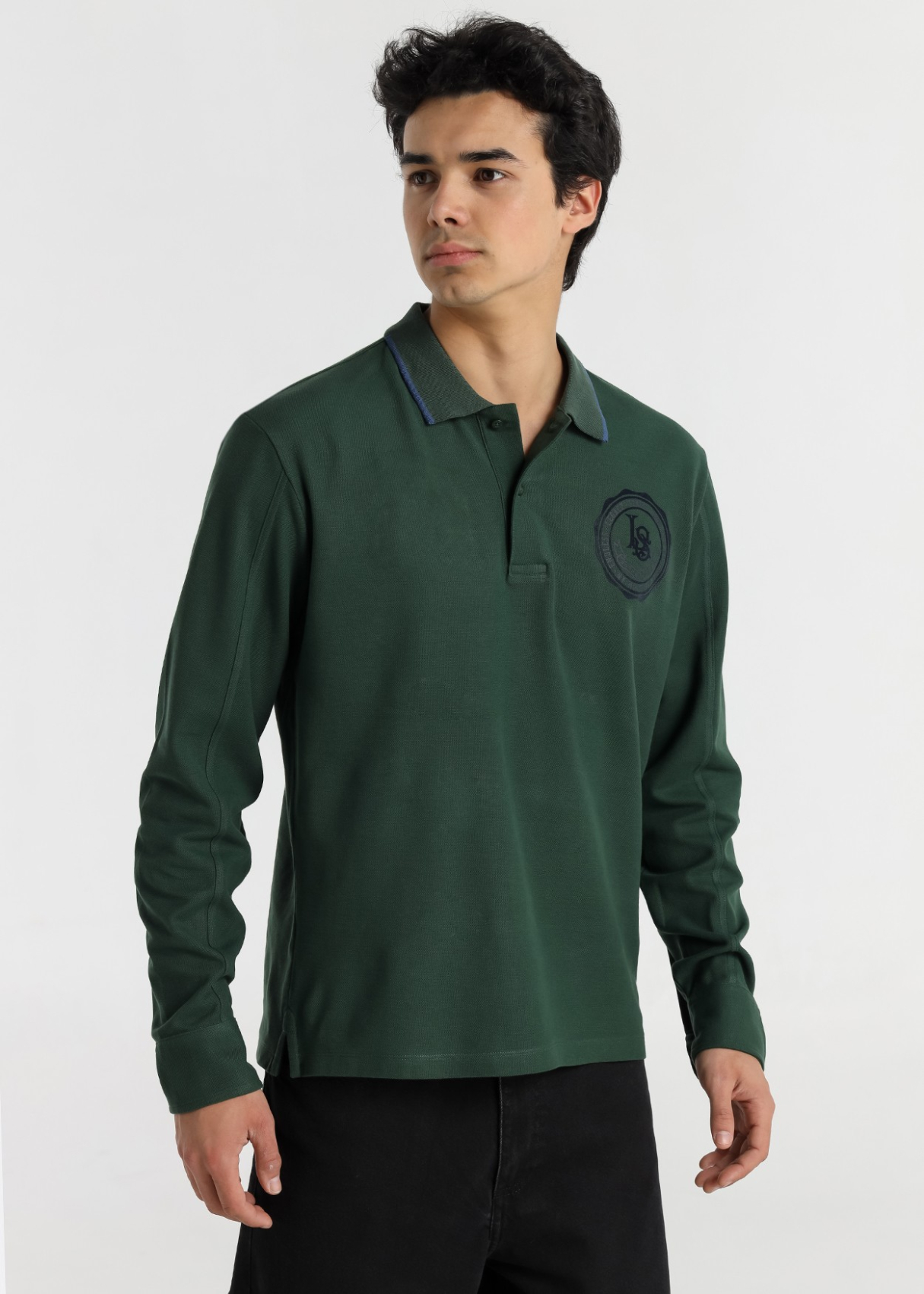 Polo à manches longues pour homme Lois Jeans avec poignets style chemise · Design polyvalent