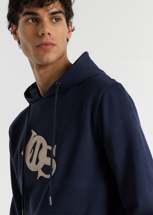 Sweat à capuche homme Lois Jeans avec application Fun Lois · inspiration denim