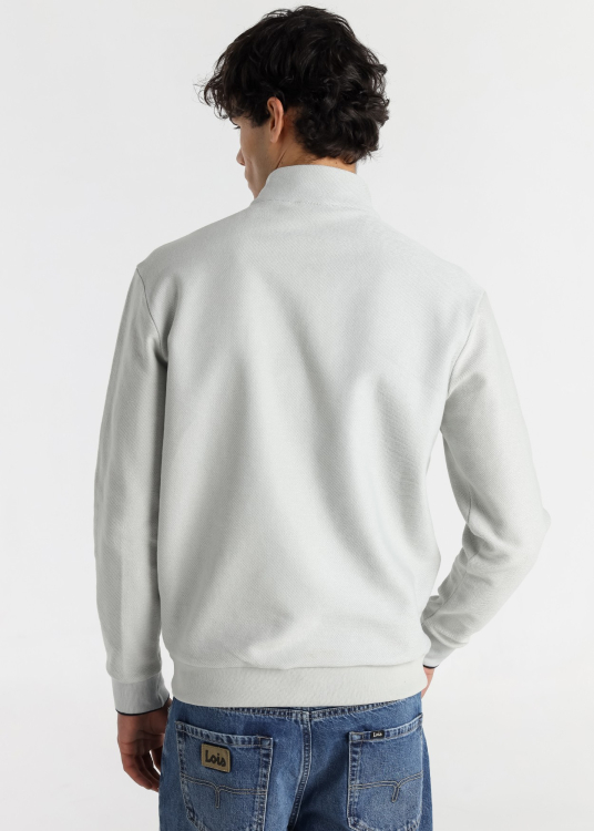 Sweat-shirt zippé pour homme Lois Jeans avec application Fun Lois · style quotidien | Imprimé