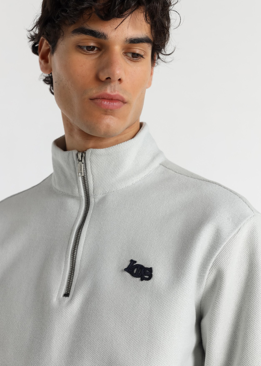 Sweat-shirt zippé pour homme Lois Jeans avec application Fun Lois · style quotidien
