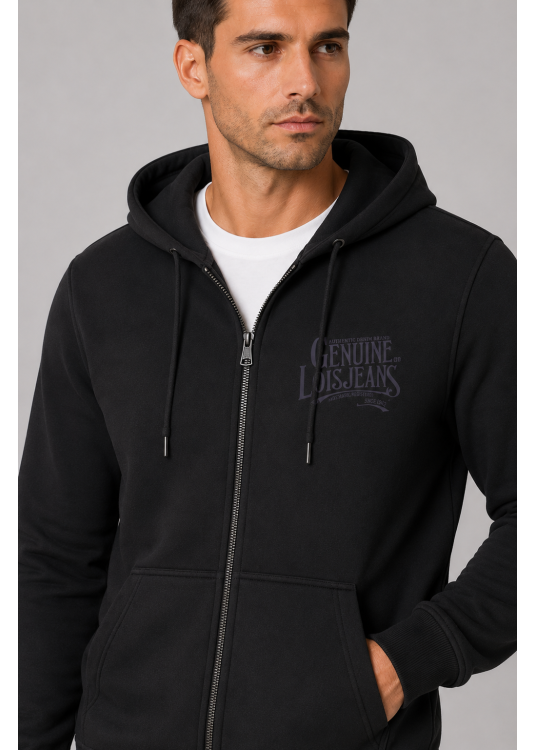 Sweat à capuche Lois Jeans pour homme avec motif authentique · Polyvalence masculine