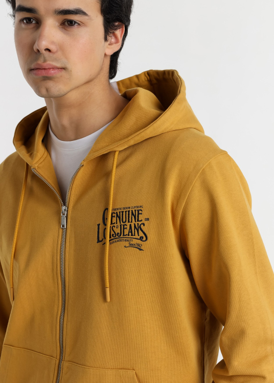 Sweat à capuche Lois Jeans pour homme avec motif authentique · Polyvalence masculine