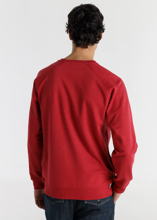 Sweat-shirt à col rond pour homme Lois Jeans avec motif authentique · Style décontracté | Rouge