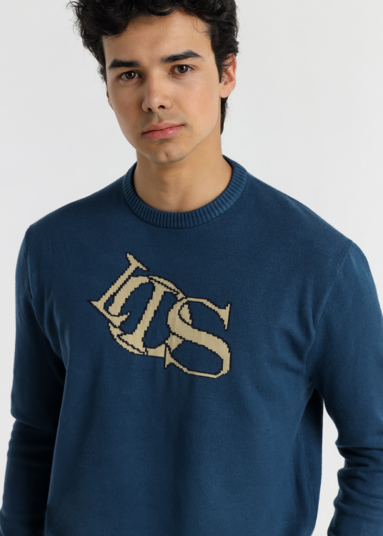 Pull col rond pour homme Lois Jeans avec motif Lois original · Style Lois