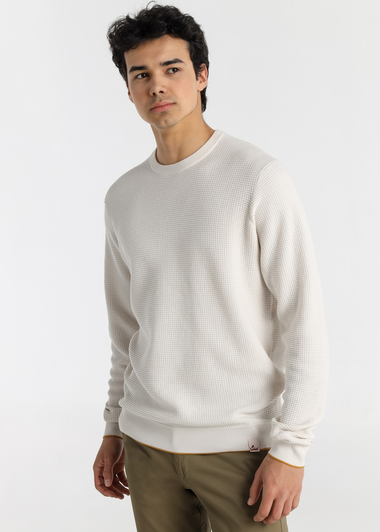 Pull col rond pour homme Lois Jeans à texture gaufrée · Collection actuelle