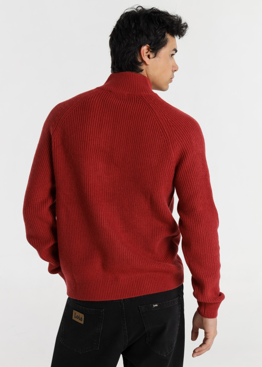 Pull col roulé zippé pour homme un indispensable de la garde-robe | Beige