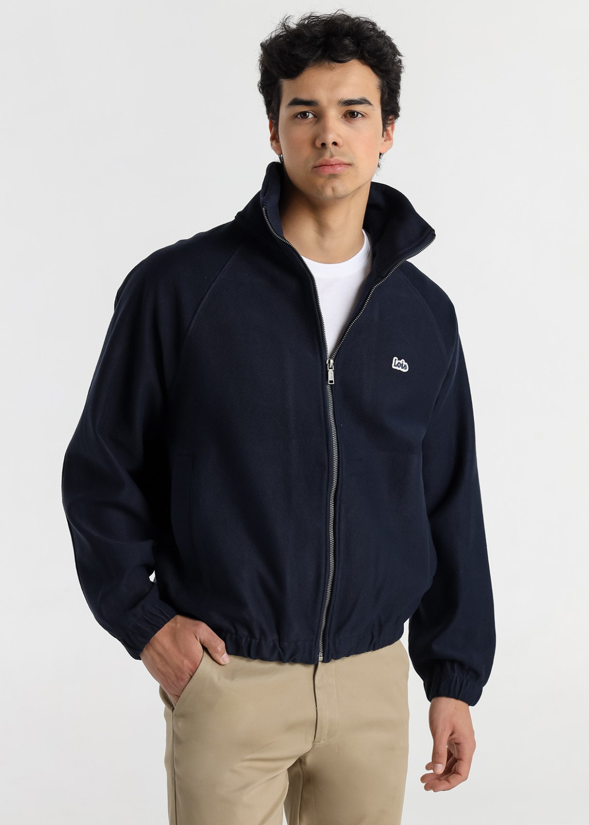 Veste réversible pour homme Lois Jeans en tissu éponge avec logo · Collection hiver