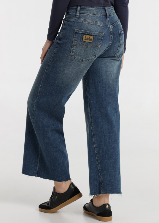 Jeans Lois Jeans pour femme, délavage moyen · Modèle fonctionnel · Collection femme | Tailles en pouces | Grenat