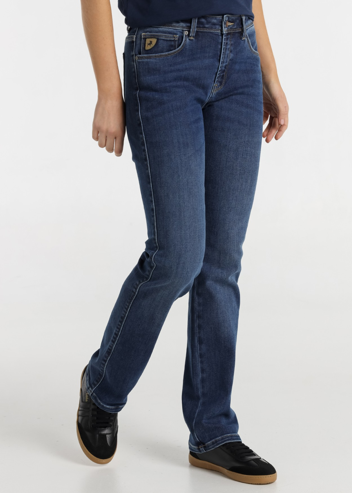 Jeans Lois Jeans pour femme, délavage moyen foncé · style contemporain | Tailles en pouces