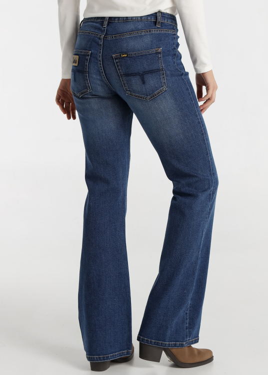 Jean Lois Jeans pour femme, bleu foncé délavé | Finition moderne | Tailles en pouces | Brun