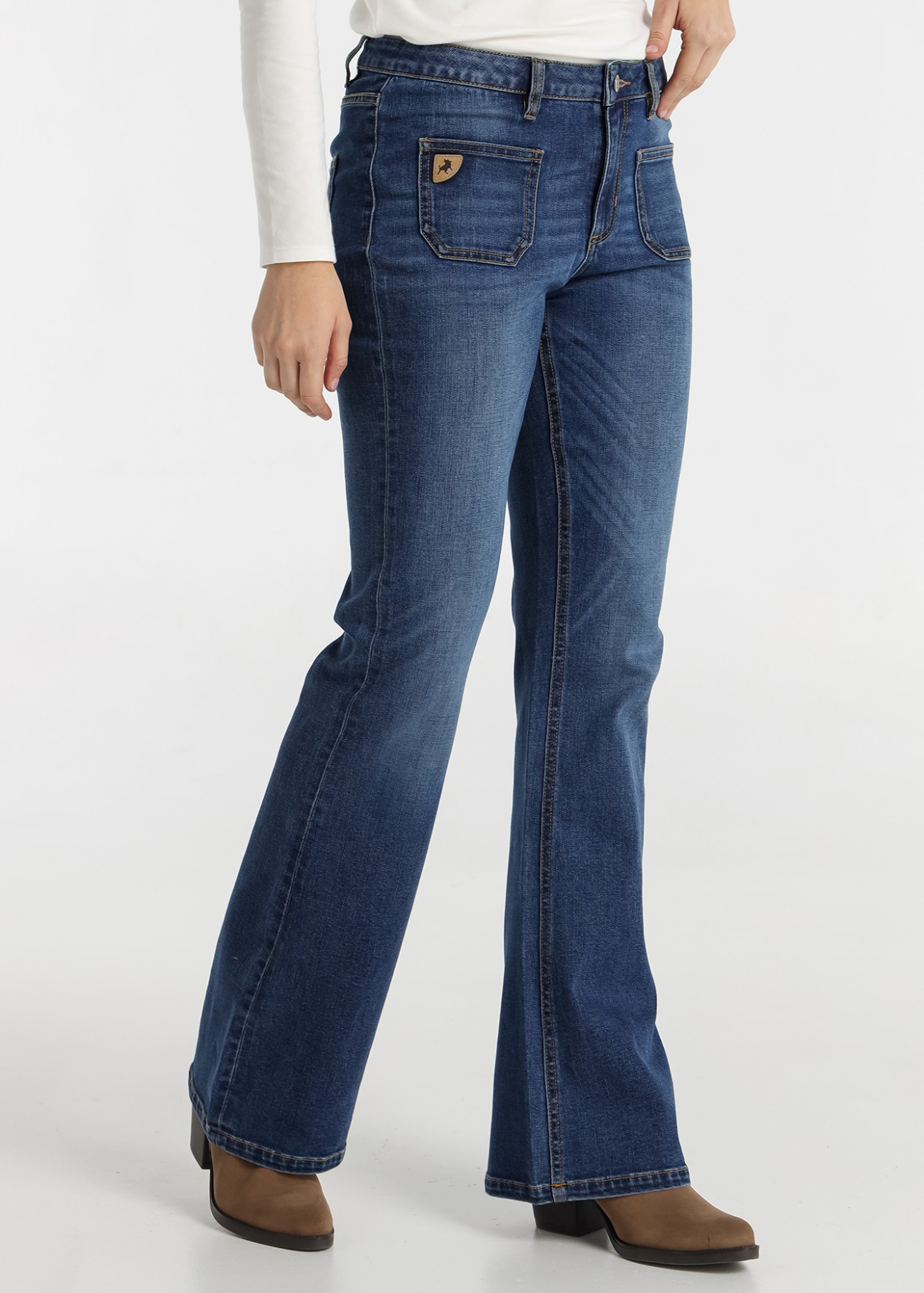 Jean Lois Jeans pour femme, bleu foncé délavé | Finition moderne | Tailles en pouces