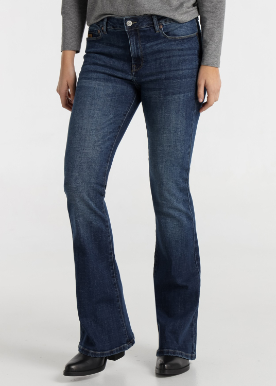 Jean Lois Jeans pour femme, délavage moyen · style décontracté | Tailles en pouces | Bleu