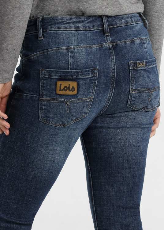 Jean Lois Jeans pour femme, délavage moyen · style décontracté | Tailles en pouces