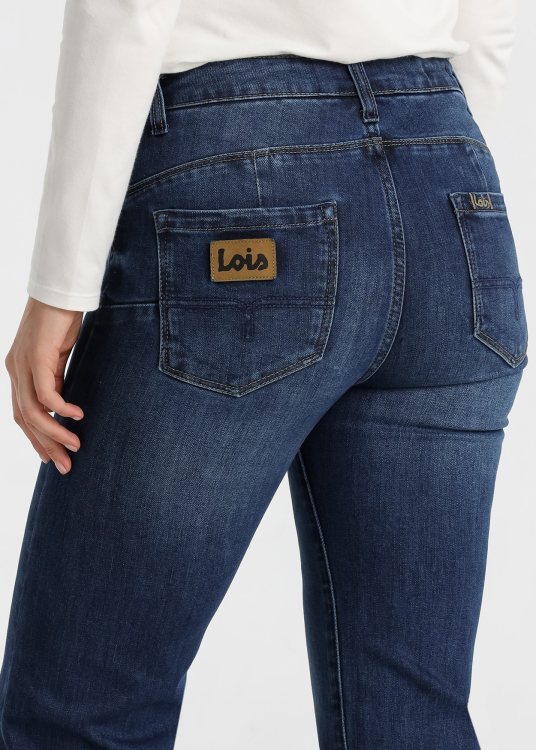 Jeans Lois Jeans pour femmes, délavage moyen · Modèle polyvalent · Collection femme | Tailles en pouces