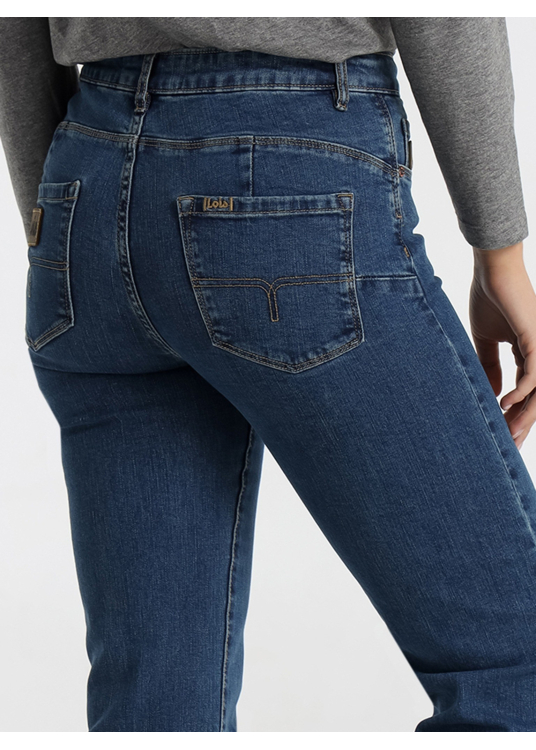 Jean Lois Jeans pour femme, délavage moyen · style contemporain | Tailles en pouces