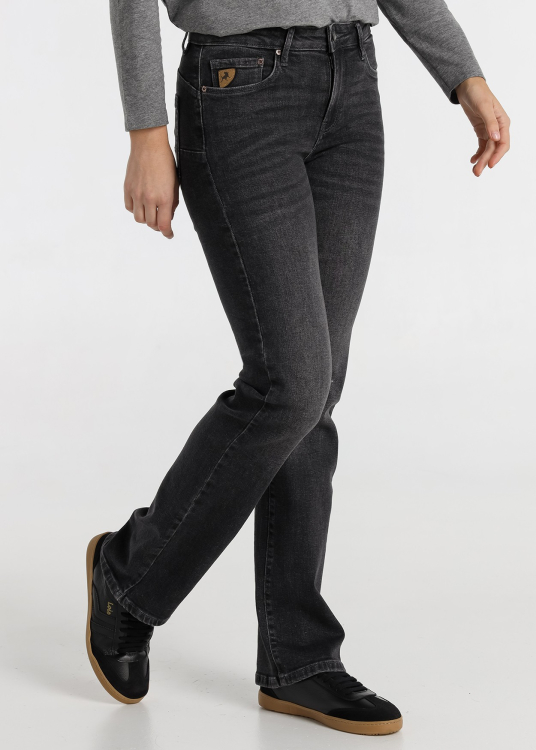 Jeans noirs délavés pour femmes Lois Jeans · pour tous les jours | Tailles en pouces | Noir