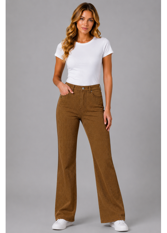 Jeans en velours côtelé pour femmes Lois Jeans · Collection actuelle | Tailles en pouces | Brun