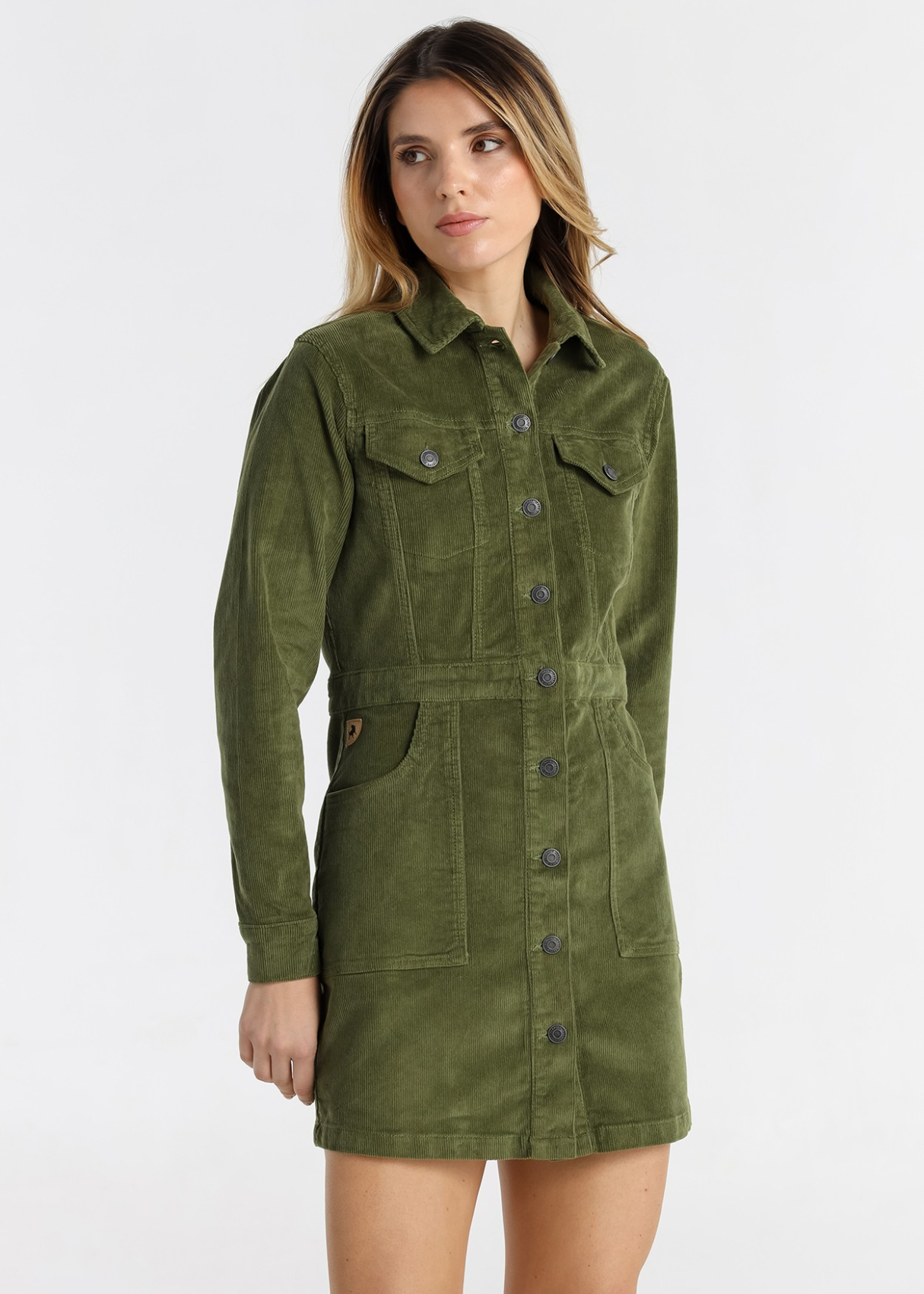 Robe courte en velours côtelé pour femme Lois Jeans avec poches plaquées · pour les loisirs