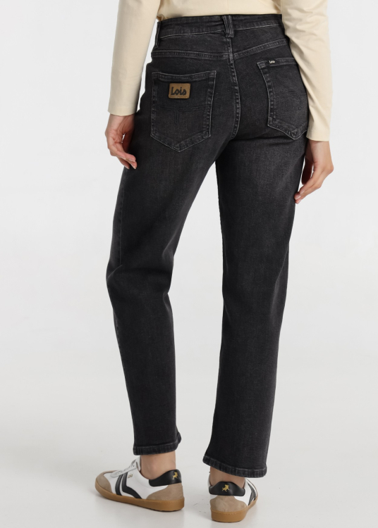 Jean noir délavé pour femme Lois Jeans · finition moderne | Tailles en pouces | Blanc