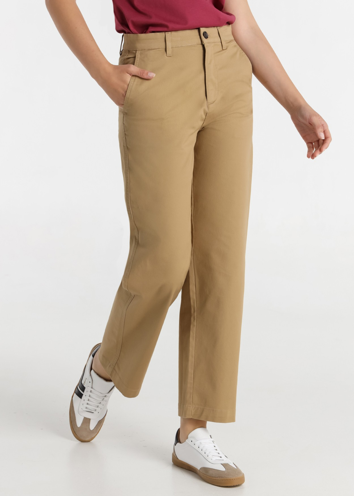Pantalon chino confort original pour femme de Lois Jeans · Modèle polyvalent | Tailles en pouces