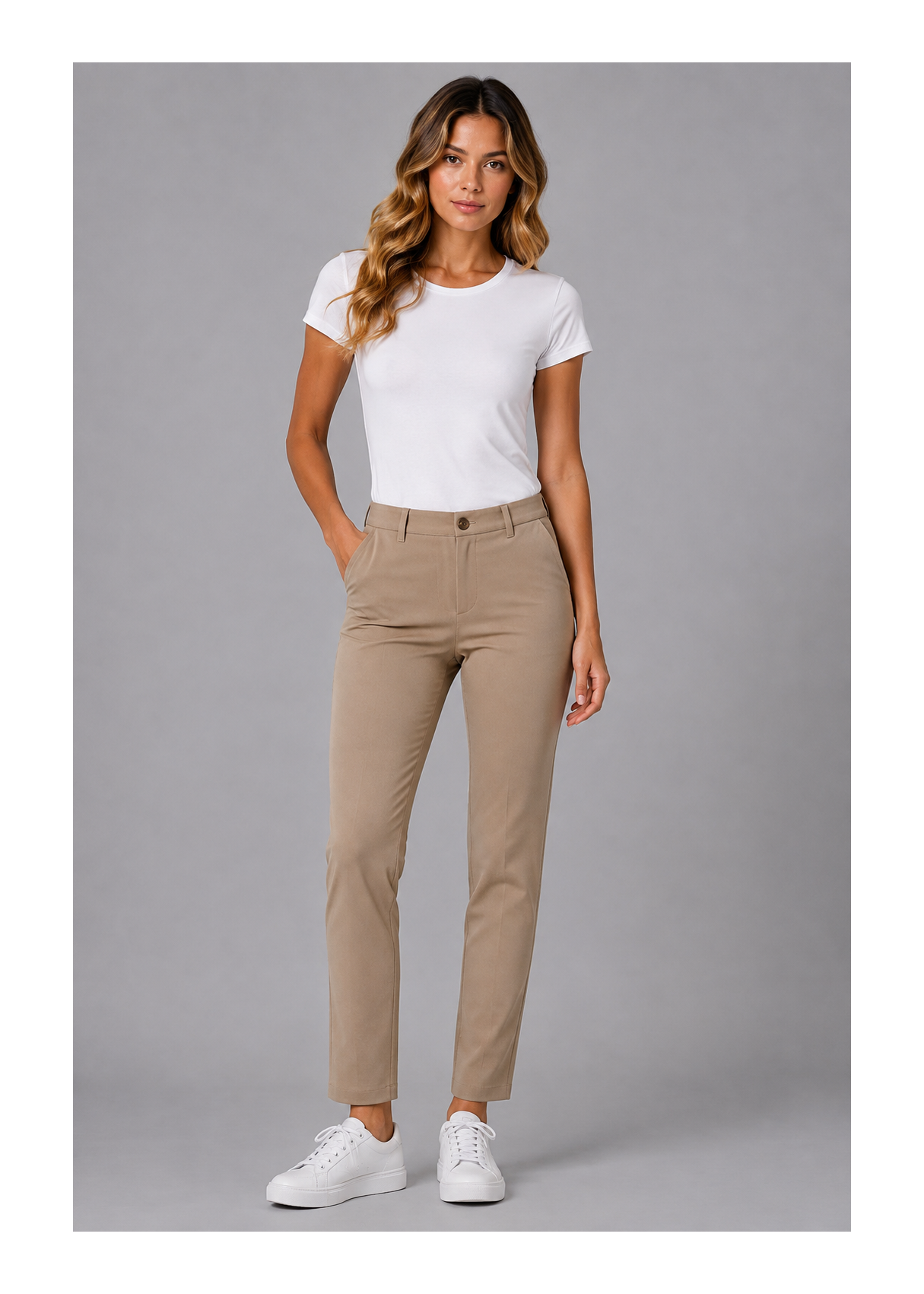 Pantalon chino confort week-end pour femme Lois Jeans · idéal au quotidien | Tailles en pouces